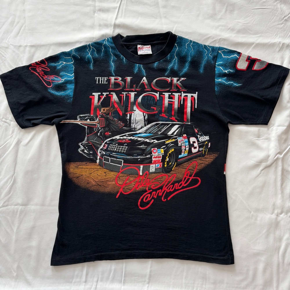 Vintage 90s Black Knight Dale Earnhardt Tshirt